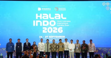 Ilustrasi pameran industri halal dan sertifikasi perdagangan global