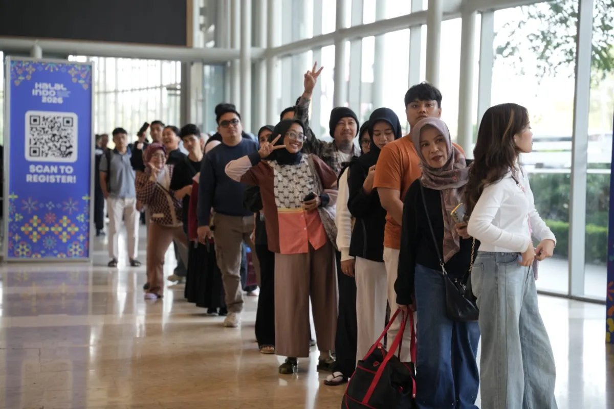 Pameran produk halal modest fashion dan gaya hidup syariah pada acara Halal Indo 2026