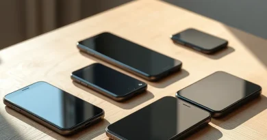 7 Smartphone di Bawah 2 Jutaan untuk Pilihan 2026 Deretan smartphone modern di atas meja kayu dengan pencahayaan alami
