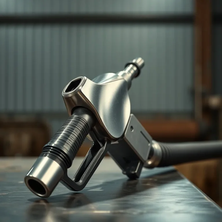 Ilustrasi nozzle dispenser pengisian bahan bakar minyak bersubsidi