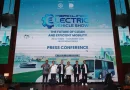 Komponen stasiun pengisian daya dan baterai kendaraan listrik modern